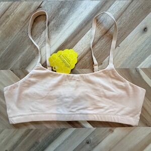 Yellowberry Pipit Bra Kit Peach Nude‎ Bralette Adjustable Straps XL NWT